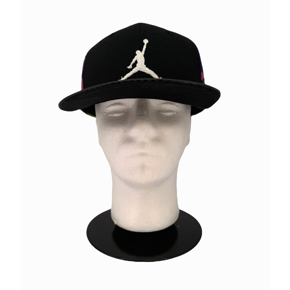 Air Jordan True Hat Men Black Camo Embroidered Logo Jumpman Snap Back Cap NWOT - Picture 3 of 11